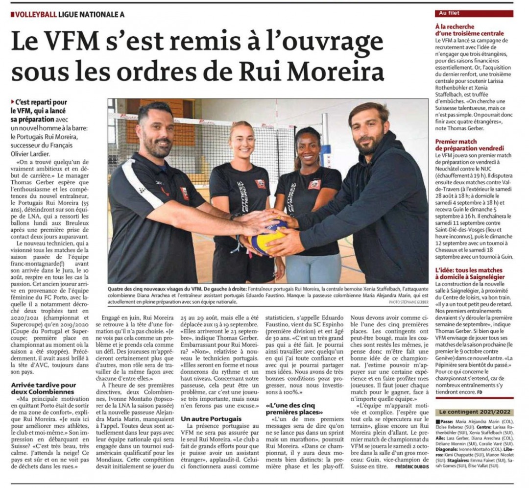 Image Le VFM s'est remis à l'ouvrage sous les ordres de Rui Moreira