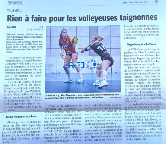 Image Rien à faire pour les volleyeuses taignonnes Image Rien à faire pour les volleyeuses taignonnes