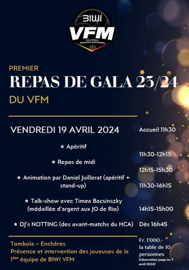 Image Repas de GALA 19 avril 11h30