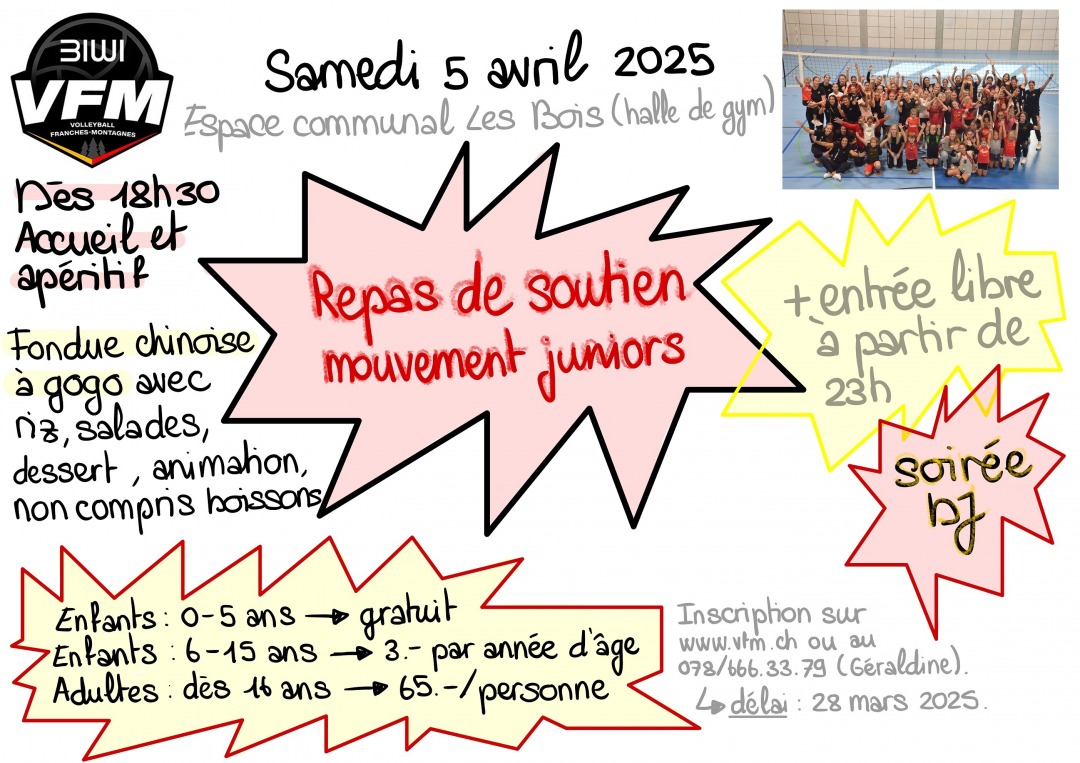 Image Repas mouvement junior 5 avril 2025 (Les Bois)